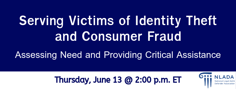 Serving Victims Of Identity Theft And Consumer Fraud: Assessing Need ...